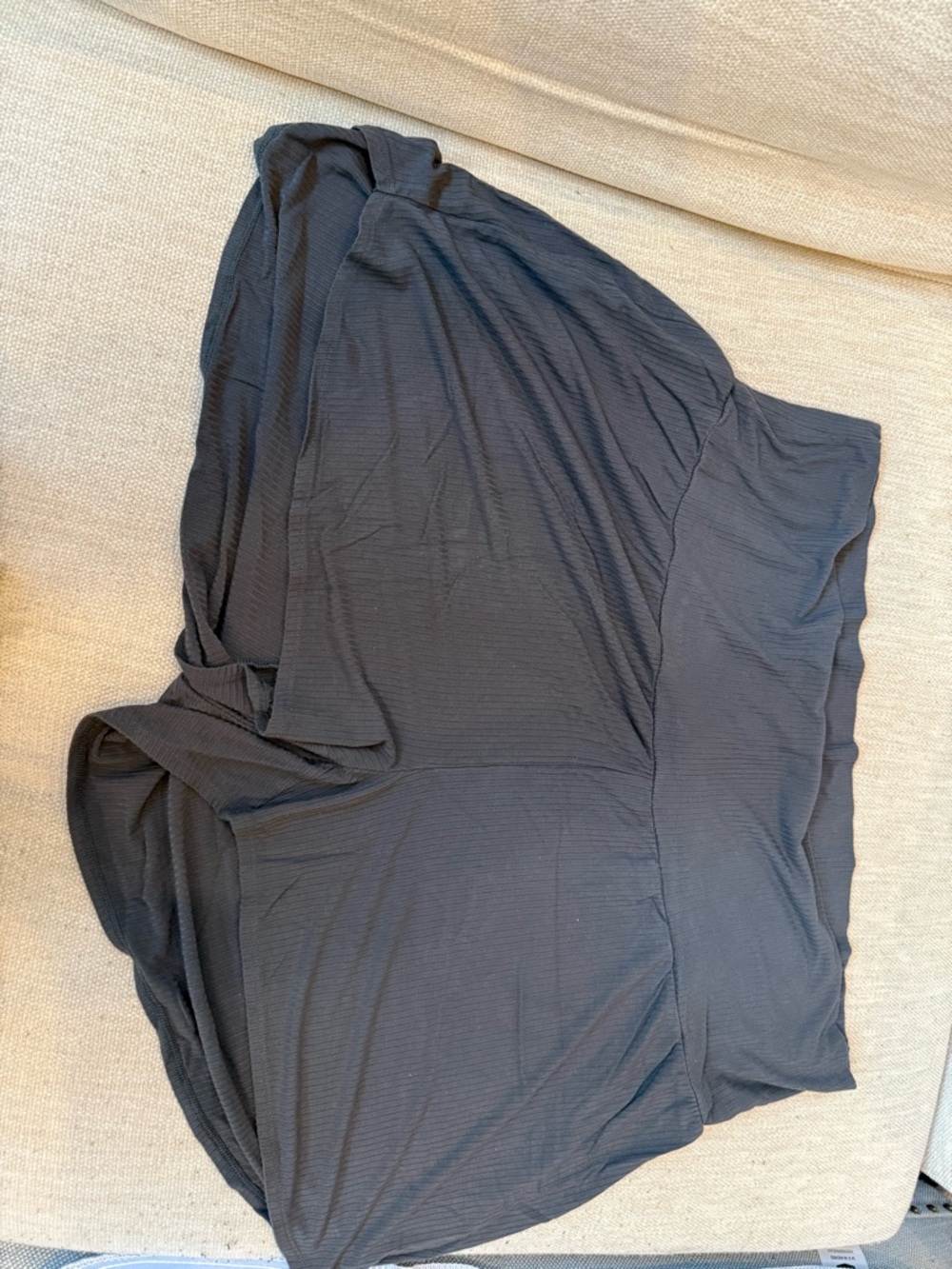 Charcoal maternity shorts